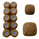 EARTH YELLOW - Set Lot of 10 - 6 Ply Strand - Cotton Thread Yarn Cross Stitch Embroidery	